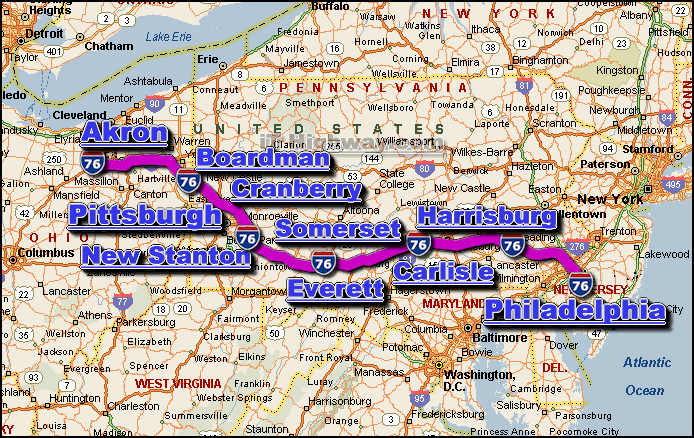 interstate 76 route map